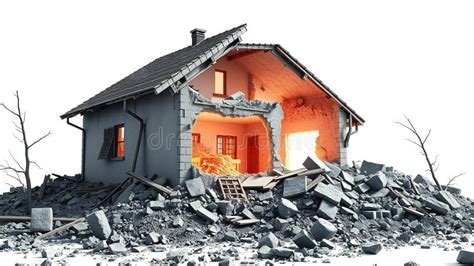 Earthquake Devastates Home Ruined Architecture and the Aftermath of a ...