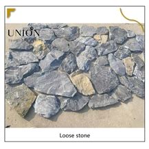 UNION DECO Blue Quartzite Cladding Stone Veneer Wall Stones From China