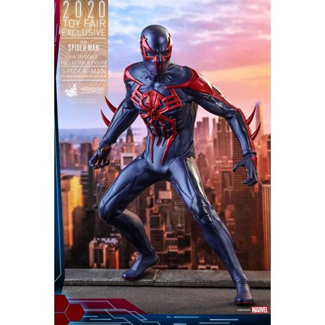 Hot Toys HT VGM42 Marvel S Spider Man 1 6th Scale Spider Man Spider Man 2099 Black Suit