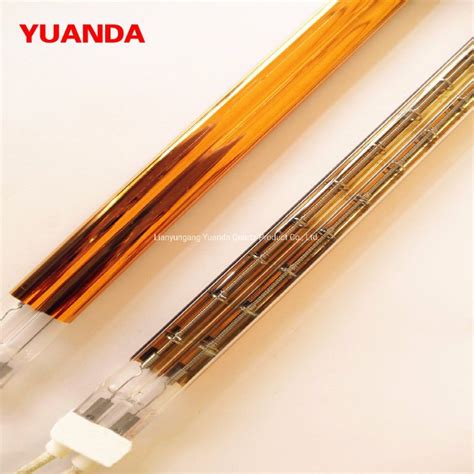 Half Gold Twin Tube Short Wave Infrared Halogen Heat Lamp China