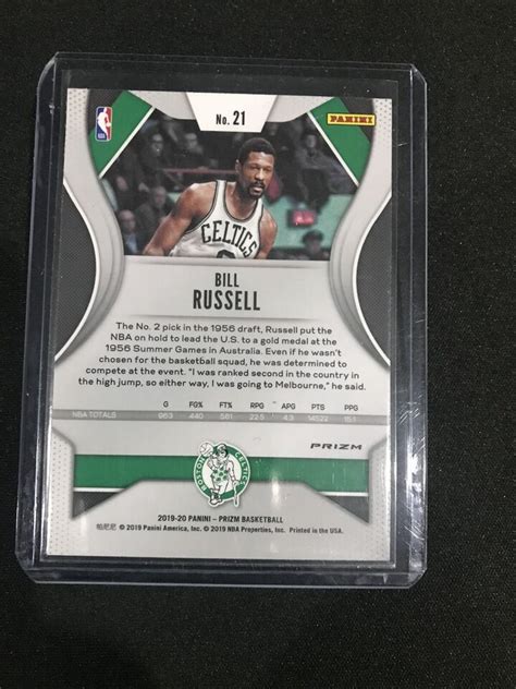 2019 20 Bill Russell Panini Prizm Pink Ice 21 EBay