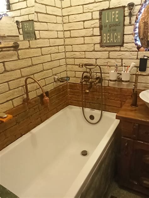 Ванная под старину. И туалет., сантехника, ванные комнаты, мебель для ...