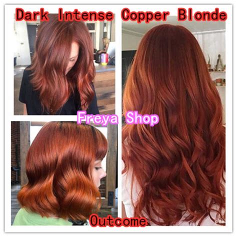 Dark Intense Copper Blonde Hair Color With Oxidant Bob Keratin