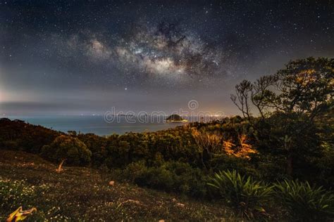 Breathtaking Scenery Of The Milky Way Galaxy In The Scenic Night Sky