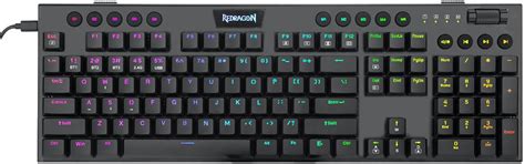 Redragon K618 Horus Wireless RGB Mechanical Keyboard, BT/2.4Ghz/Wired ...