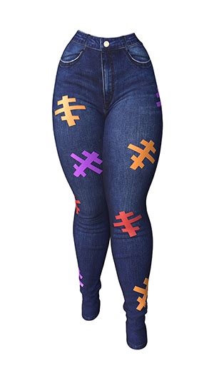 Second Life Marketplace The Cakery Triple Cross Jeans Por