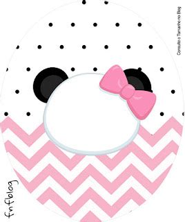 Panda Beb Zigzag Rosa Toppers Para Cupcakes Para Imprimir Gratis