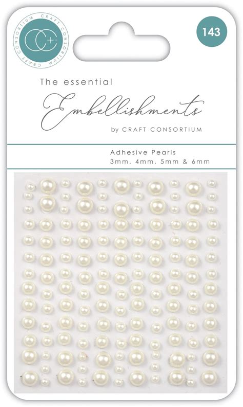 Craft Consortium Essential Adhesive Pearls 143pkg Natural Pearl Michaels