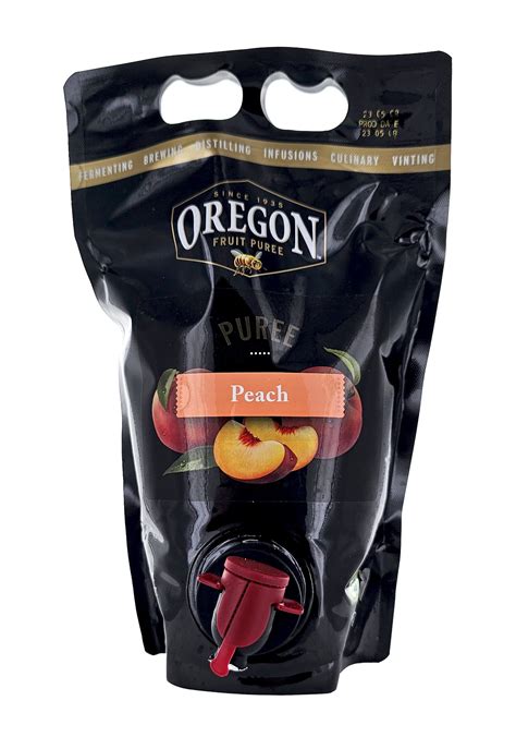 Oregon Fruit Peach Puree 49oz Pouch