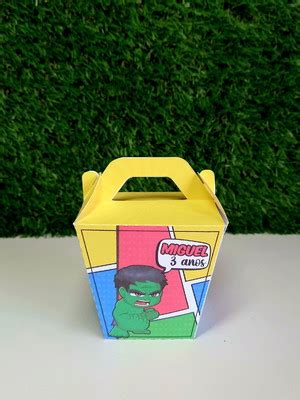 Caixinha Hulk Alca Compre Produtos Personalizados No Elo