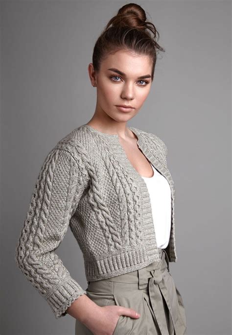 Вязаный короткий кардиган Hearten - Вяжи.ру | Knit fashion, Womens ...