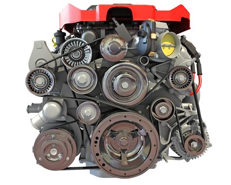 V8 Supercharged Engine 3d Model 199 C4d Obj Xsi Lwo 3ds Max