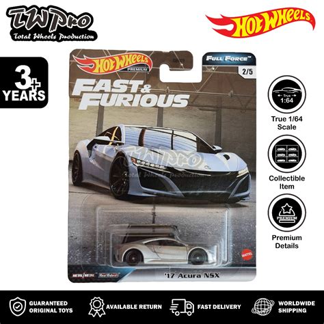 Jual Hot Wheels Fast Furious Acura Nsx Full Force Silver Fast And Furious New