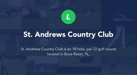 St Andrews Country Club Boca Raton Fl Local Golf Spot