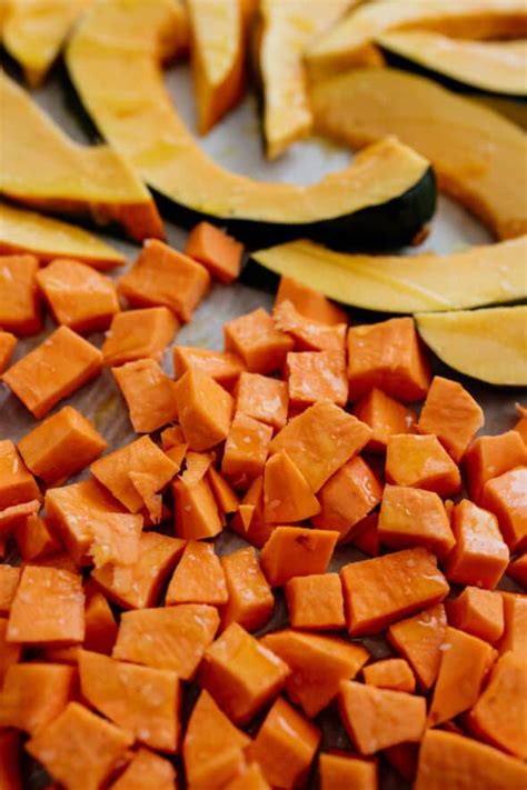 Roasted Sweet Potato And Acorn Squash Winter Salad Muy Bueno