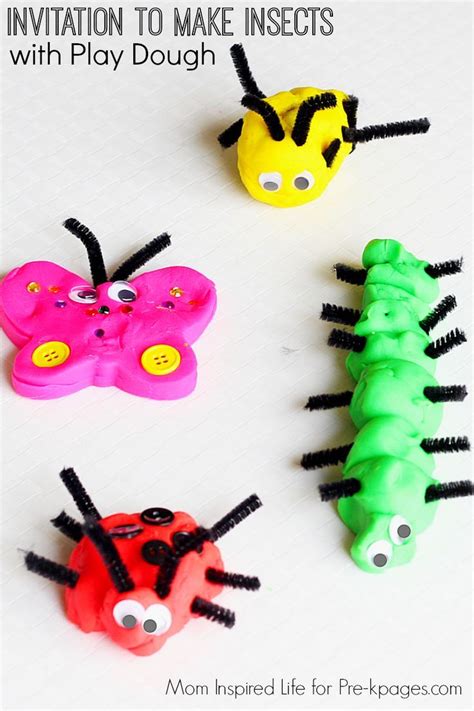 Bug Play Dough Activity Bug Crafts Playdough Activities Insects