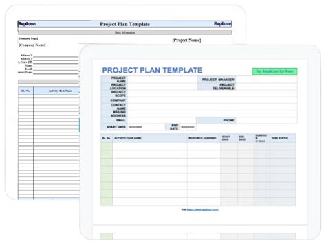 Project Management Plan Template Excel