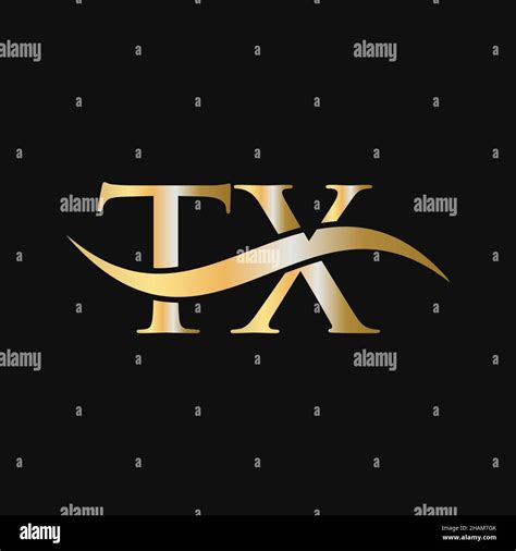 letter tx logo design template tx   letter logo modern flat