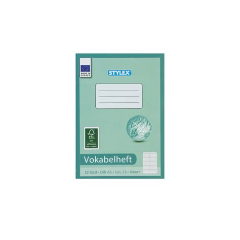 Vokabelheft A5 Od A6 32 Blatt Schulhefte Aktion