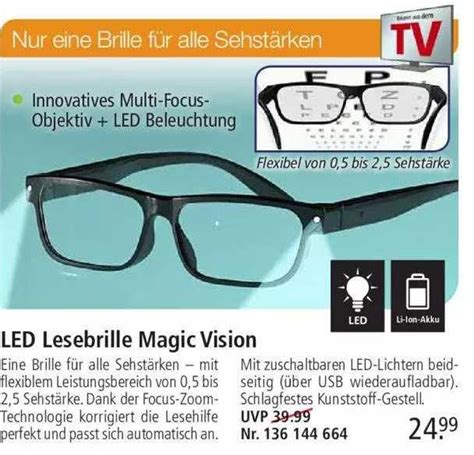 Led Lesebrille Magic Vision Angebot bei Weltbild - 1Prospekte.de