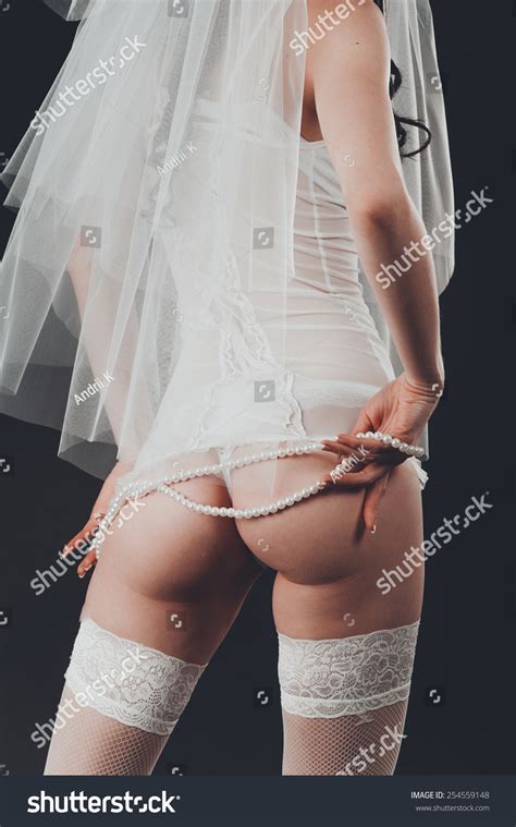 Sexy Beautiful Nude Bride Veil White Stock Photo Shutterstock