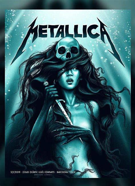 Pin By Jarrod Lancing On Music Metallica Art Rock Band Posters