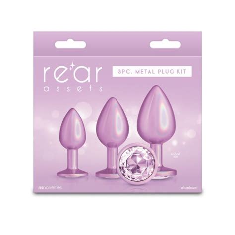 Rear Assets Pink Gem Piece Metal Butt Plug Training Kit Sex Toys At Adult Empire