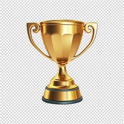 Premium Psd 3d Cartoon Trophy Isolated On Transparent Background