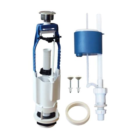 Арматура для бачка "Уклад" А 105.57.14.3, сливная/наливная, кнопка хром ...