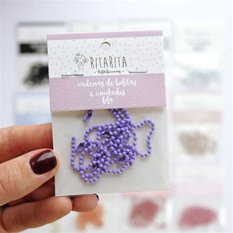 Set De Cadenas De Bolitas Lila Para Scrapbooking Al A Cid