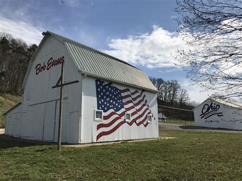 American Flag Painted Barn at Bob Evans Farm, Rio Grande Ohio