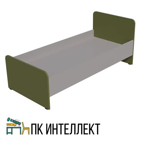 Купить кровать ЛДСП одноместную | Кровати для школ-интернатов и ДОУ