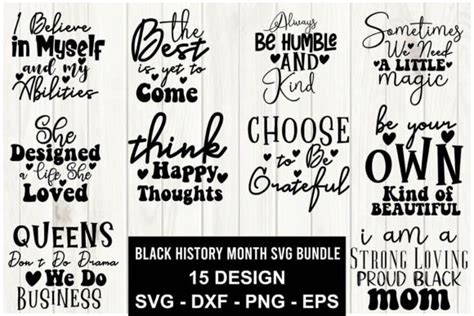 Black History Month Svg Bundle Graphic by creativemomenul022 · Creative Fabrica