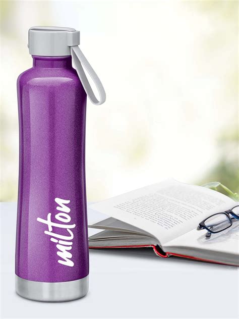 Buy Milton Purple New Tiara Thermosteel Hours Hot Cold Water Bottle Ml Water