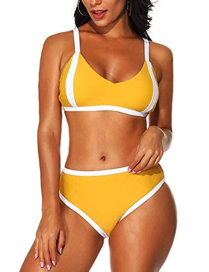 Sports Bikini Set Removable Pad Swimsuit Wf Shopping