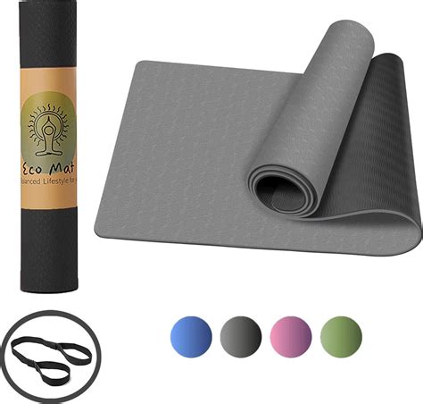 Eco Yoga Mat Inclusief Draagriem Fitness MatAnti Slip Extra Dik