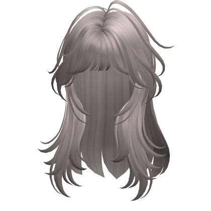 Ash Blonde Layered Hair W Bangs Roblox