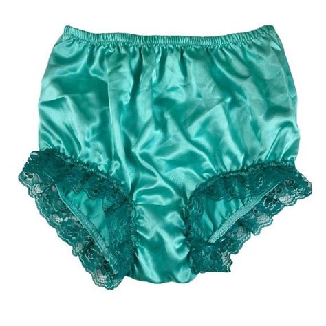 Color Briefs Panties Silky Shiny Nylon Knickers Bloomer Lingerie