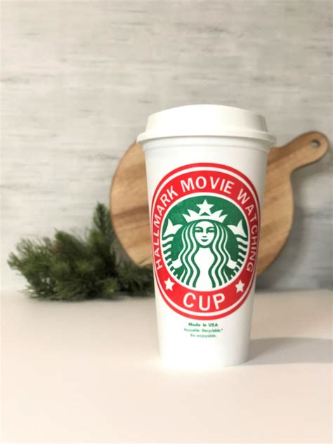 Starbucks Reusable Hot Cups Personalized Coffee Cup Hallmark Christmas Gift Hallmark Movie