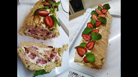 ФИСТАШКОВЫЙ РУЛЕТ😋КЛУБНИКА🍓 НЕ СОВЕТУЮ МИКСЕР🤦 - YouTube