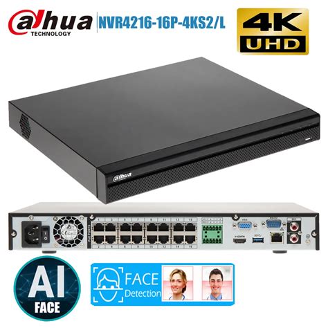 DAHUA 16 Channel 1U 2HDDs 16PoE Network Video Recorder DHI-NVR4216-16P ...