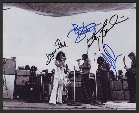 Lot Detail Jefferson Airplane Signed Woodstock 1969 Photograph
