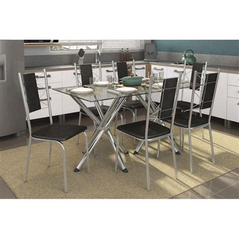 Cadeira De Cozinha Lisboa 2C076 Kit 2 Un Cromado Courano Nude Kappesberg MadeiraMadeira