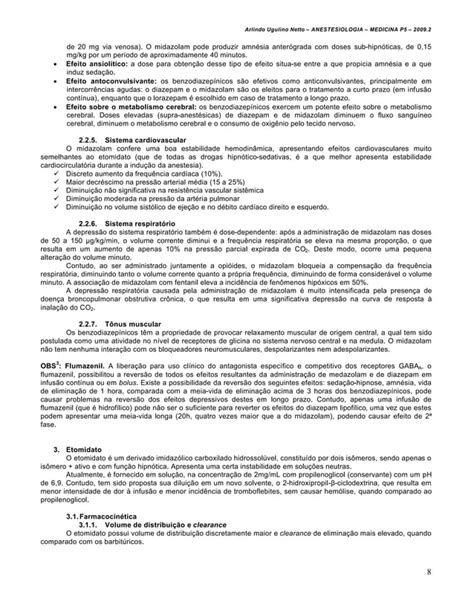 Anestesiologia 09 Anestesia Venosa Med Resumos Set 2011 PDF