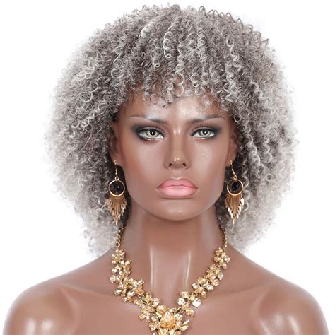 Buy Kalyss 8 Synthetic Short Afro Kinky Curly Wigs For Women Realistic