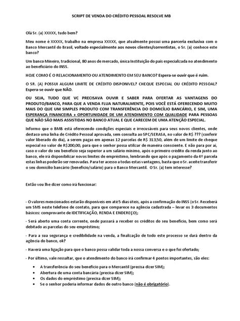 Script Cp Resolve 2020 Pdf Empréstimos Crédito
