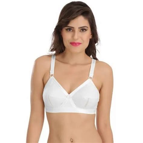 Plain Ladies White Cotton Bra Size 30 To 44 At Rs 240piece In