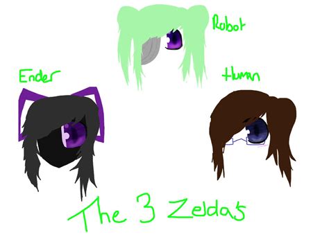 The 3 Zeldas By Zeldawerwolfvian On Deviantart