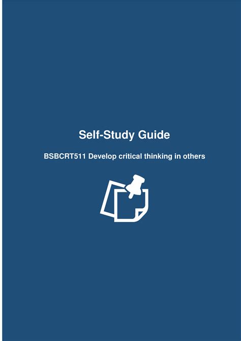 Bsbcrt Self Study Guide Self Study Guide Bsbcrt Develop