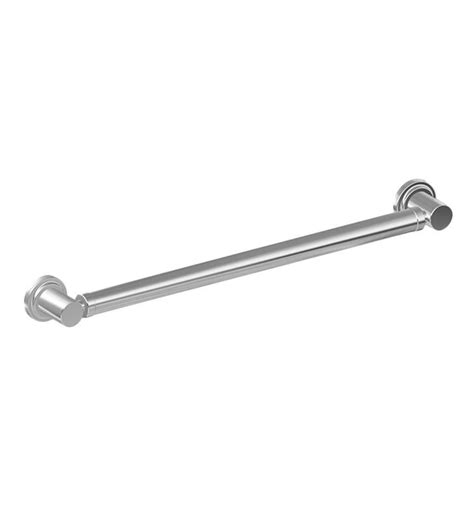 An Image Of A Chrome Towel Bar On A White Background With Clipping For Text